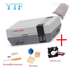 Высококачественный Мини NES NESPI чехол с ретрофлагом чехол с охлаждающим вентилятором предназначен для Raspberry Pi 4 3  2  B +