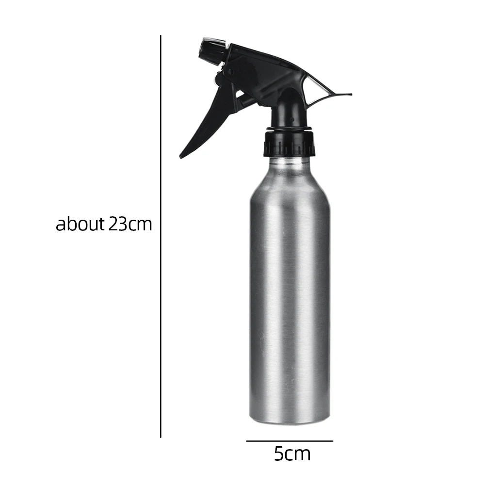 Silver Portable Aluminum Sprayer Spray Bottle Garden Flowers Mini Spray Bottle Water Sprayer Tool Hand Pressure Trigger Sprayer Bottles - Цвет: Silver