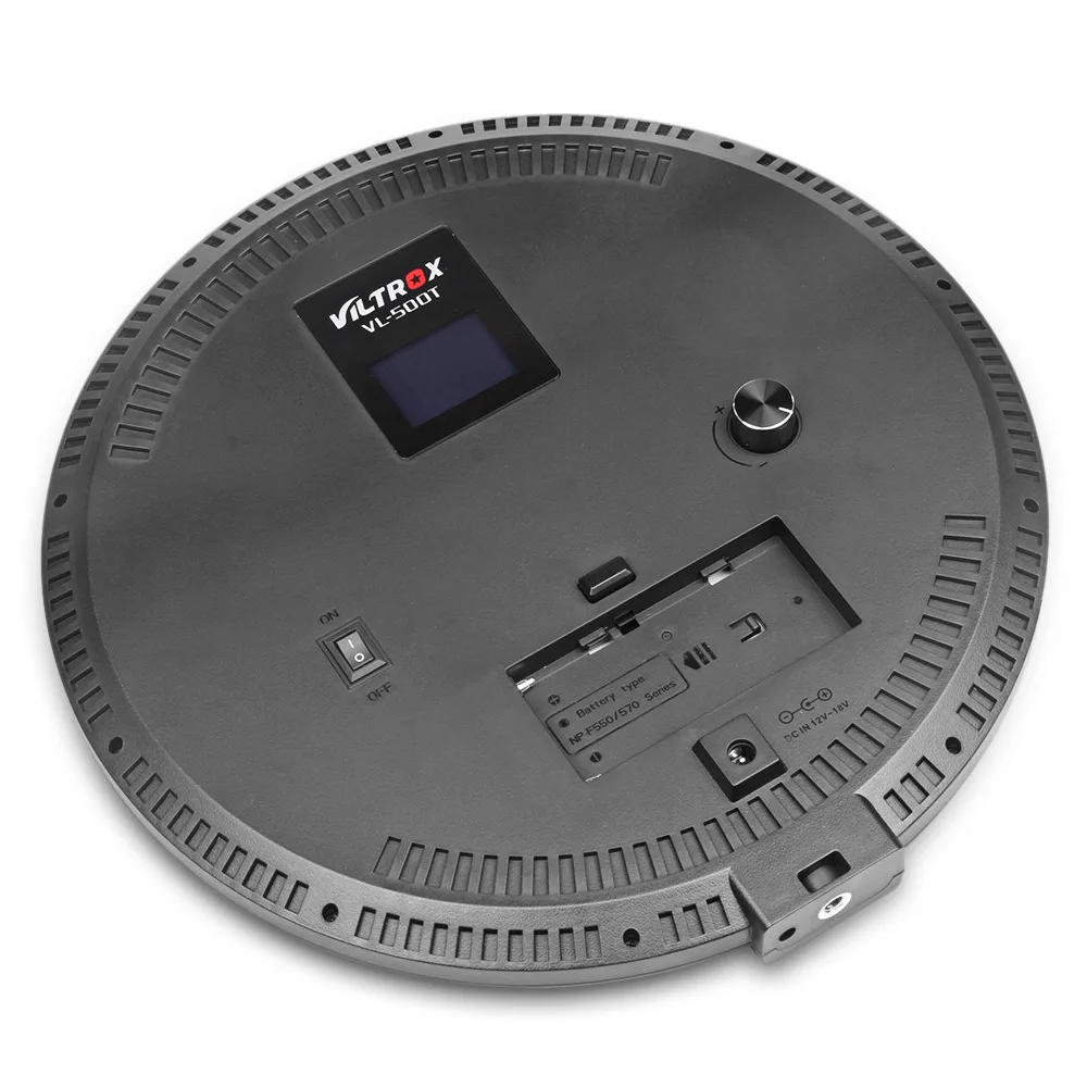 VILTROX VL-500T затемнения 3300-5600 К тонкий круглый кольцо видео светодио дный Би-Цвет для