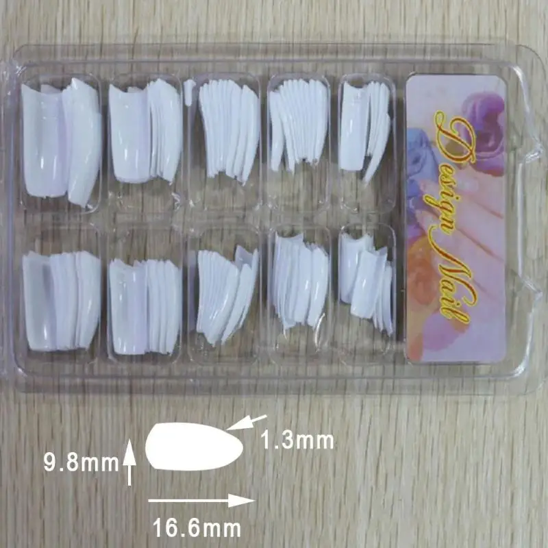 Лидер продаж 100 шт. Ложные Типсы Овальный Советы Nails Круглый полное покрытие