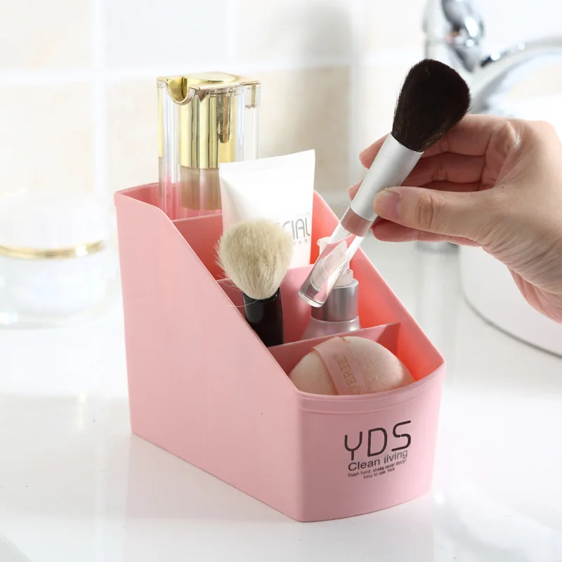 Пластиковая коробка для хранения YiCleaner органайзер макияжа косметики домашний