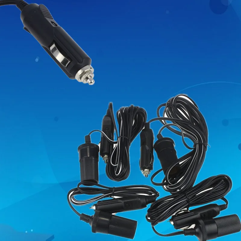 12V 24V 10A автомобильный аксессуар гнездо для автомобильного прикуривателя удлинитель кабель длиной 1 м