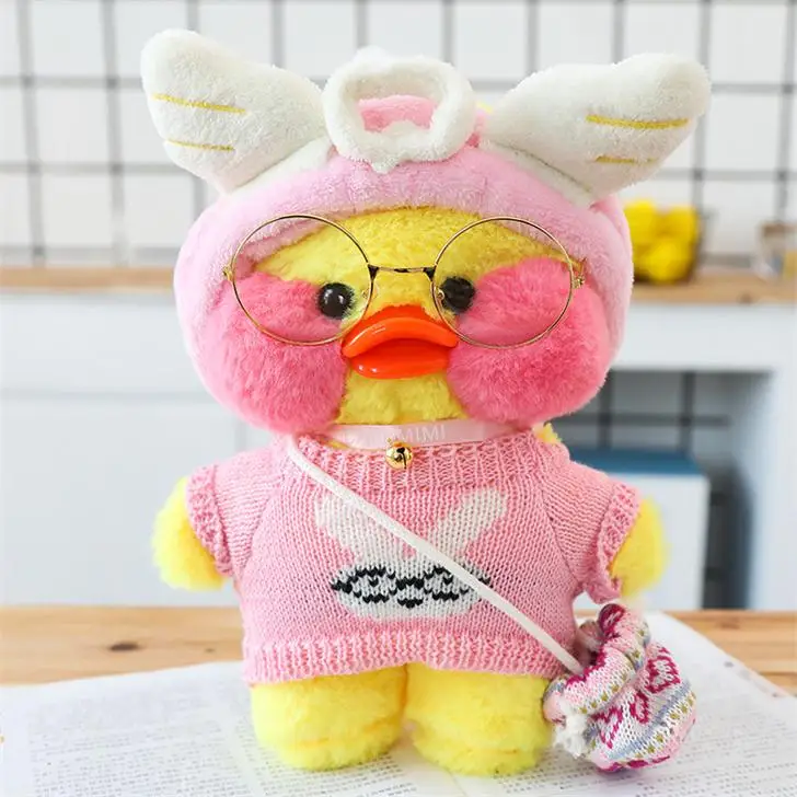 10 1 шт. 28 см Kawaii LaLafanfan кафе Mimi утенок плюшевая игрушка милая утка фаршированная кукла плюшевые куклы-животные детские игрушки подарок на день рождения - Цвет: 10