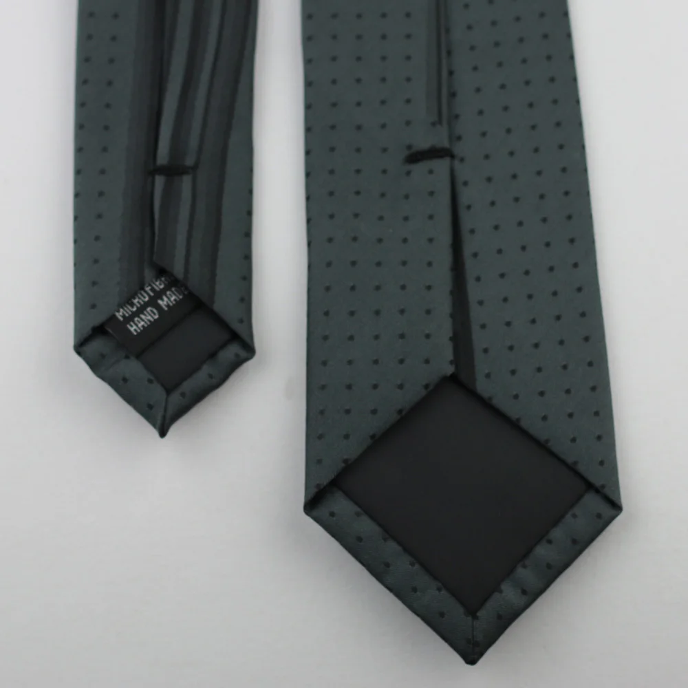 Мужские галстуки для костюма новый дизайн серый с черным галстуком в