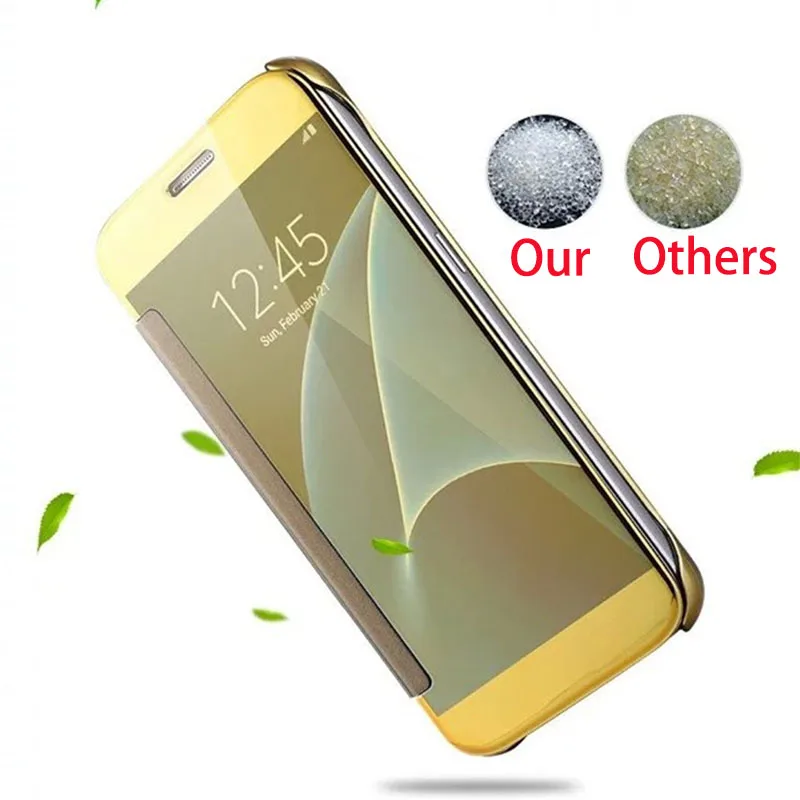 Semgceken класса люкс оригинальное зеркало clear view чехол для Samsung Galaxy s8 s 8/s8 plus s8plus Флип