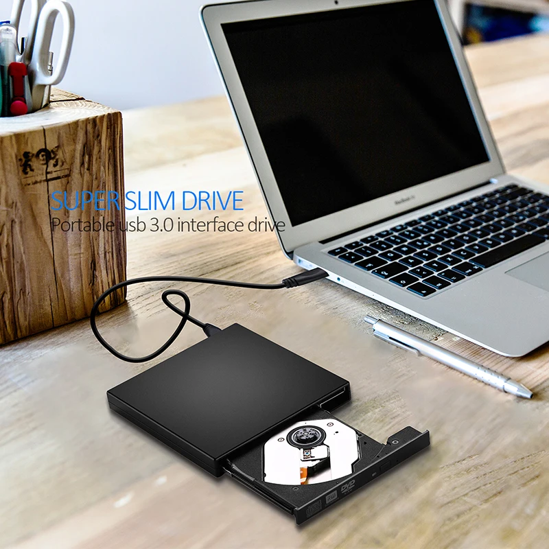 USB 3 0 внешний DVD/проигрыватель компакт-дисков RW DL DVD тонкий оптический привод