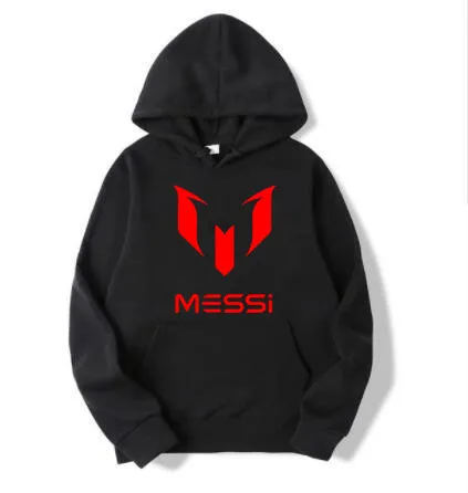 Новинка 2019 г. толстовки с капюшоном Lionel Messi мужские Смешные длинным рукавом и