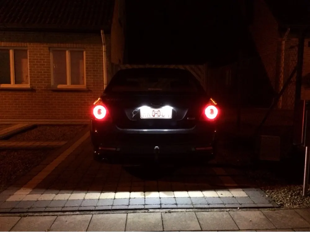 2 шт. 24SMD Светодиодная лампа без ошибок светильник номерного знака для Ford Mondeo MK3 2000