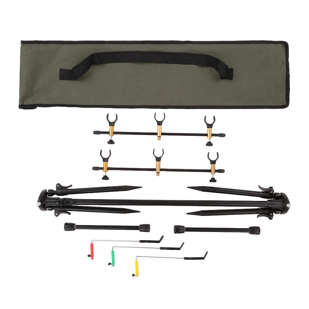 

Lixada Adjustable Retractable Carp Fishing Rod Pod Stand Holder Fishing Pole Pod Stand Fishing Tackle Fishing Accessory