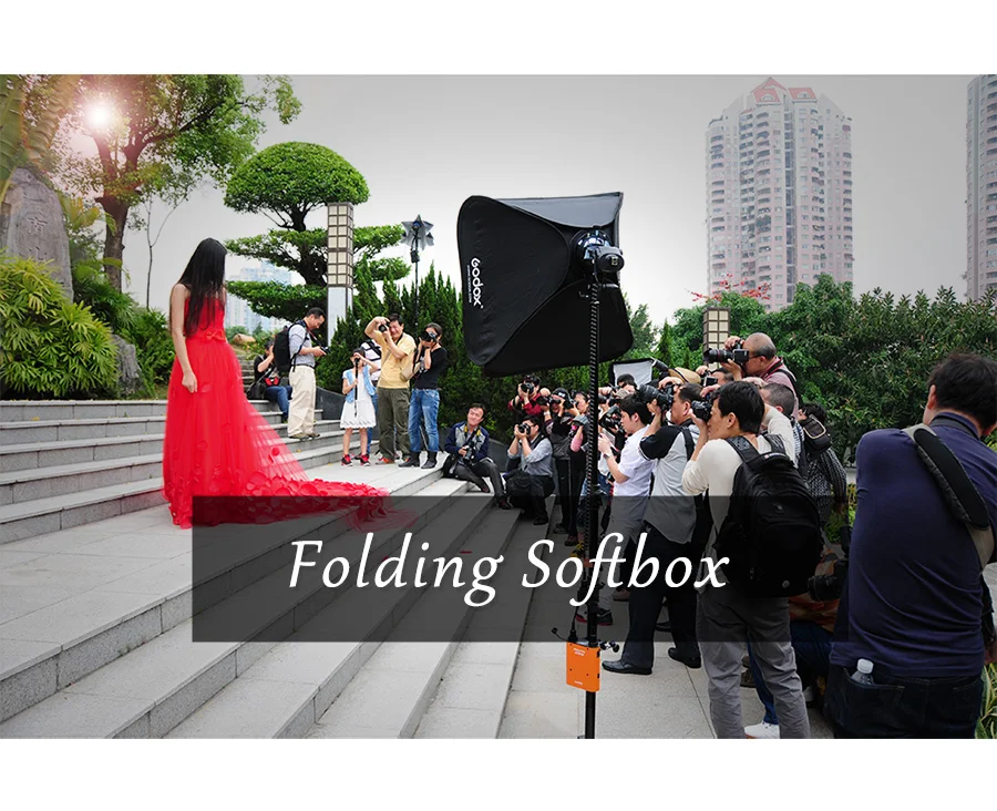 Godox Pro Регулируемая 60 см x 60 см вспышка софтбокс сотовая сетка комплект с s-образным кронштейном Bowen держатель для вспышки Speedlite