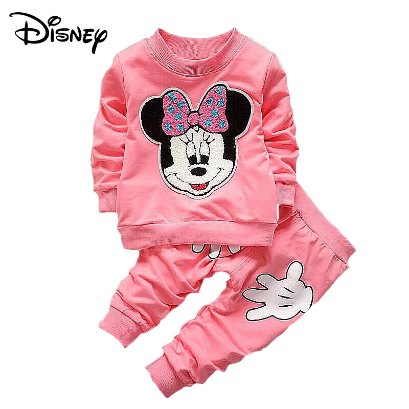 Disney Minnie Mickey Frozen Baby Girl Sets Clothes Brand Newborn Infant Clothing Cartoon Pants Outfit Kids Bebes Jogging Suit | Детская