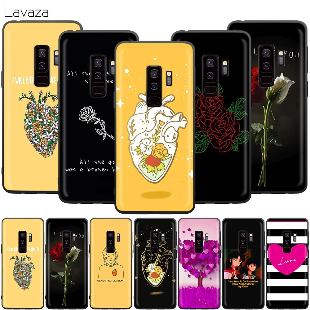 Чехол Love Heart Rose для Samsung Galaxy J6 A9 A8 A7 A70 A6 A5 A50 A40 A30 A3 A10 A51 A71 A81 A91 2018 | Мобильные телефоны