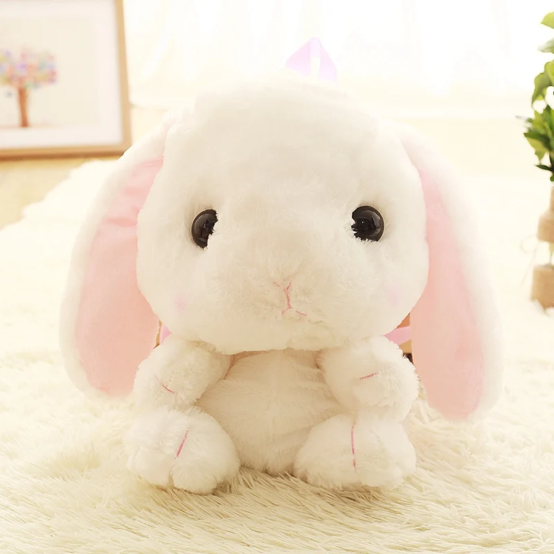 Милый Розовый школьный рюкзак 55 см Kawaii плюшевый с кроликом японский кролик
