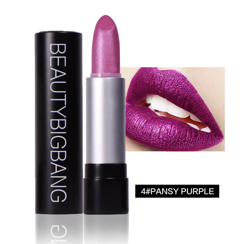 BeautyBigBang Макияж матовая губная помада синий цвет губ косметический пигмент 12 цветов стойкая матовая металлическая помада