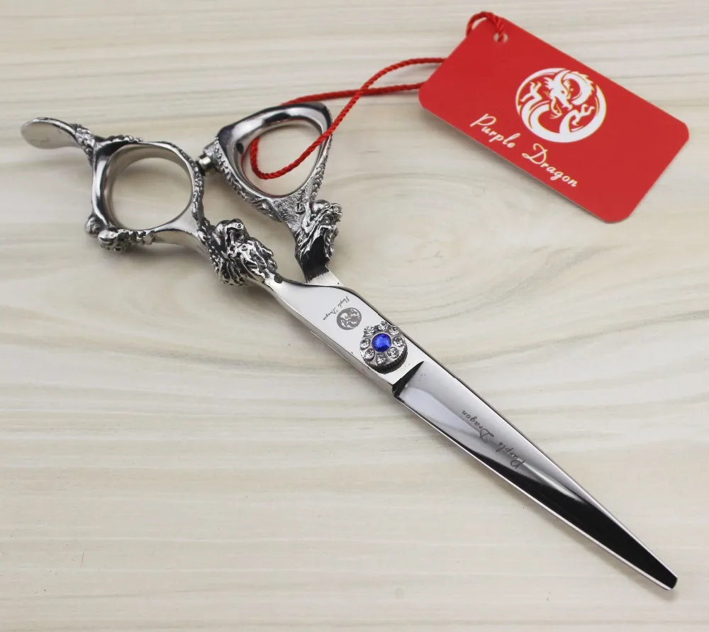 6 в. Профессиональный волосы ручка дракон комплект Прямые и филировочные ножницы