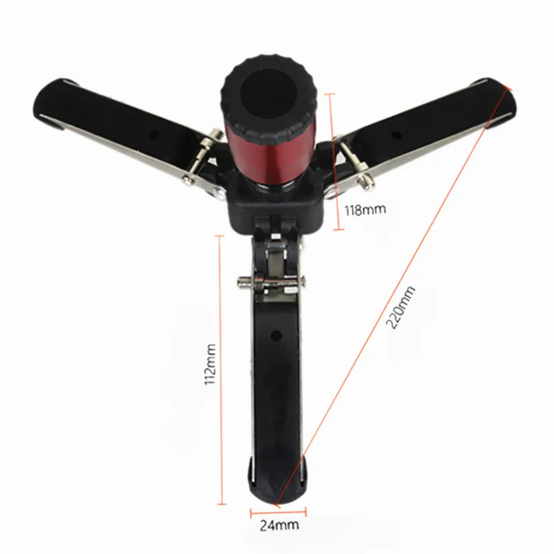 Монопод из алюминиевого сплава для камеры DSLR откидной замок с 3 штатив основанием