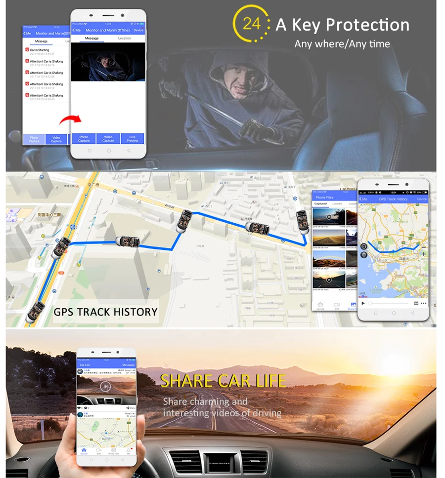 QUIDUX 10 дюймов 4G Автомобильный видеорегистратор Камера gps FHD 1080P Android Dash Cam навигация ADAS Автомобильный видеорегистратор двойной объектив с камерой заднего вида