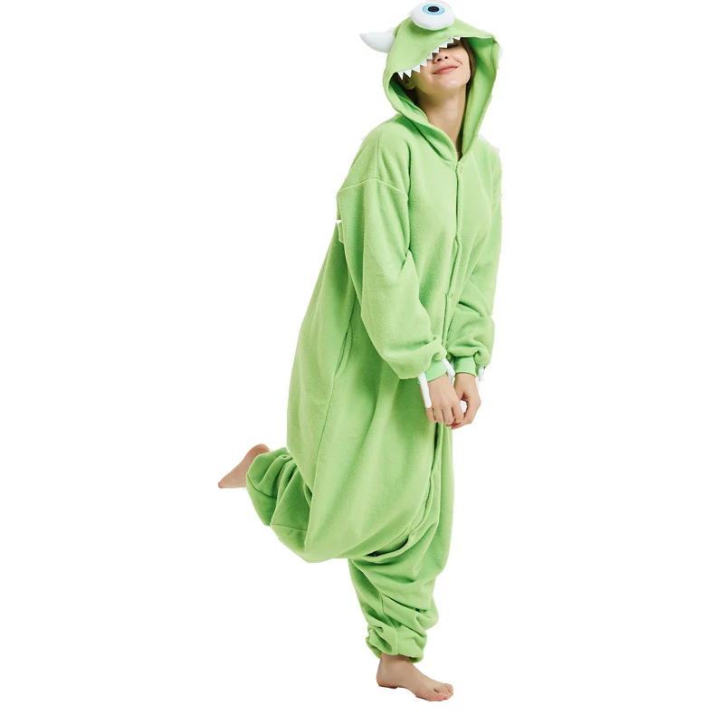 кигуруми Чужеродный взрослый мультфильм Onesie Косплей Костюм Monester человек пижамы