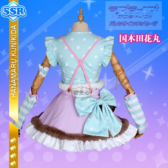 Аниме! Lovelive Sunshine Aqours Kunikida Hanamaru милое рождественское платье для пробуждения хора
