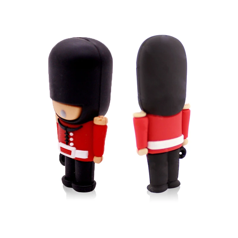 Лидер продаж USB флеш-накопитель красивый Британский гвардии мультяшный