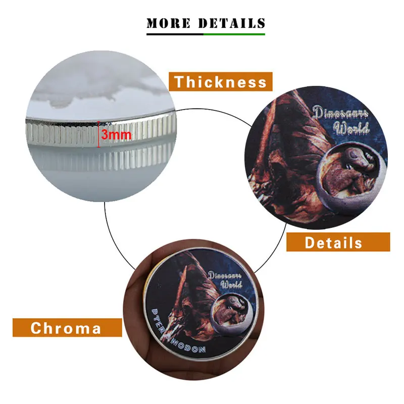 WR птеранодон динозавр сувенир монеты коллекционные бизнес подарки мир