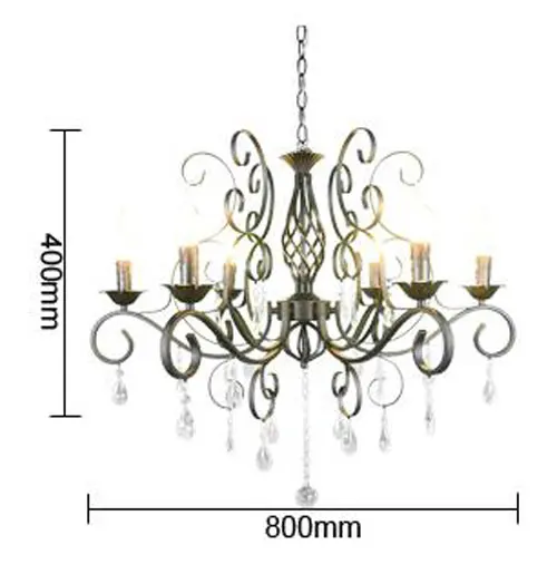 Дизайнерские хрустальные люстры с металлическим кристаллом подвесные