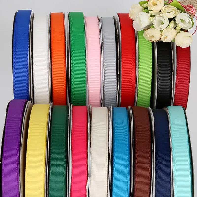 100 ярдов 15 мм (5/8 &quot) Grosgrain ленты для свадебного украшения DIY головные уборы