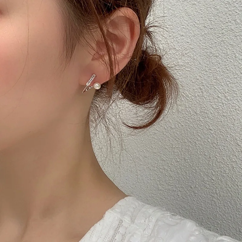 Женские серьги-гвоздики MENGJIQIAO новые корейские круглые серьги с искусственным