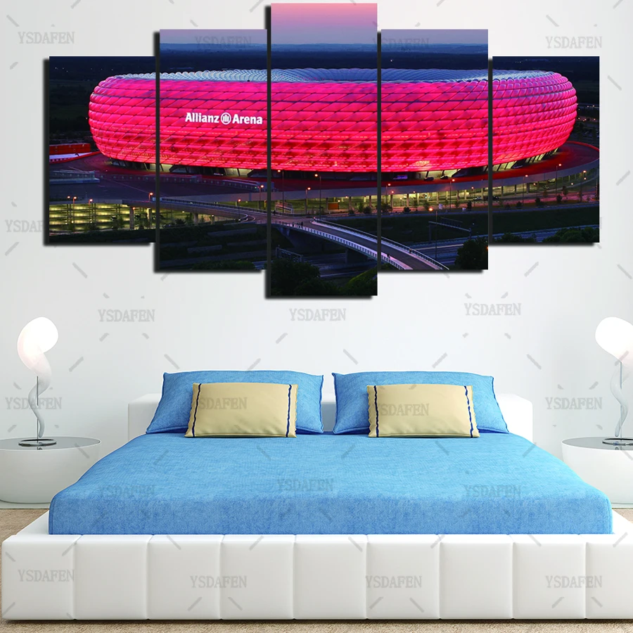 5 шт. Bayern Munich Allianz Arena Group HD печатная картина холст Картина маслом Спортивная