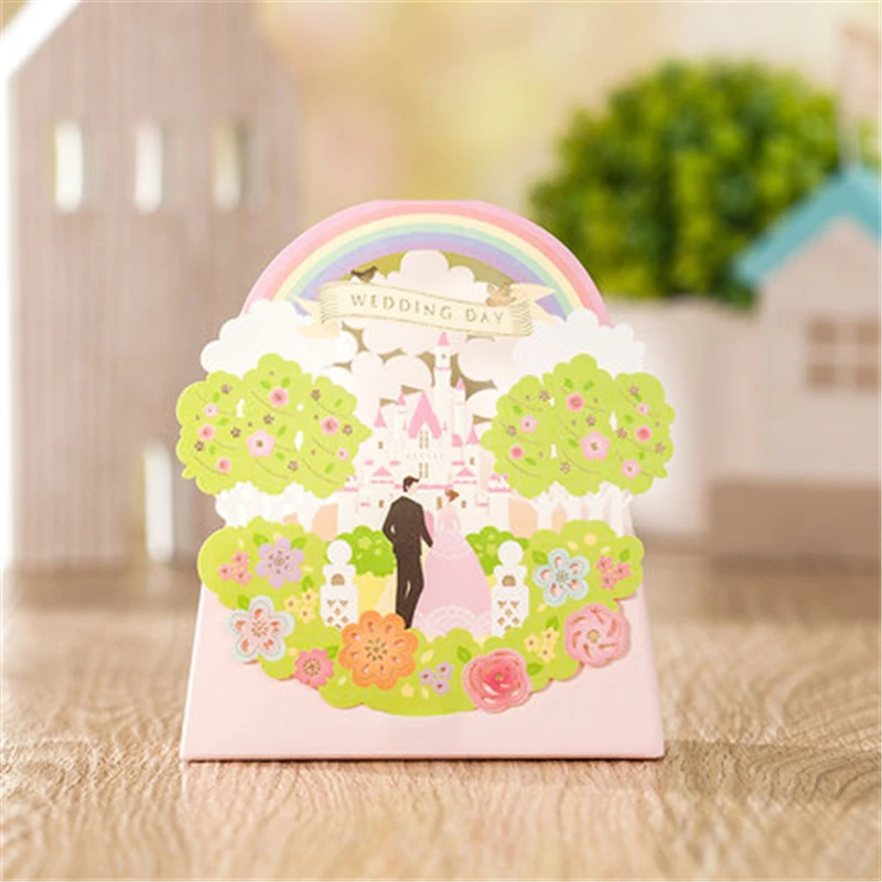 Новый розовый цветок бабочка Лазерная резка элегантное украшение для невесты