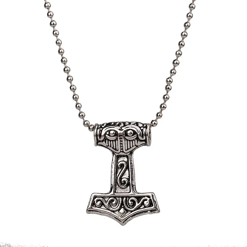 JEPHNE Jewelry Thors Hammer Мужская нордическая подвеска с символикой викингов миф ожерелье