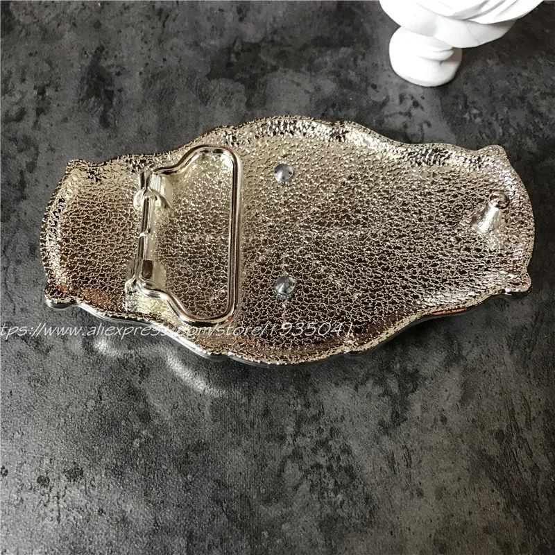 Роскошные золотые серии металлические пряжки ремня западной ковбойские ботинки