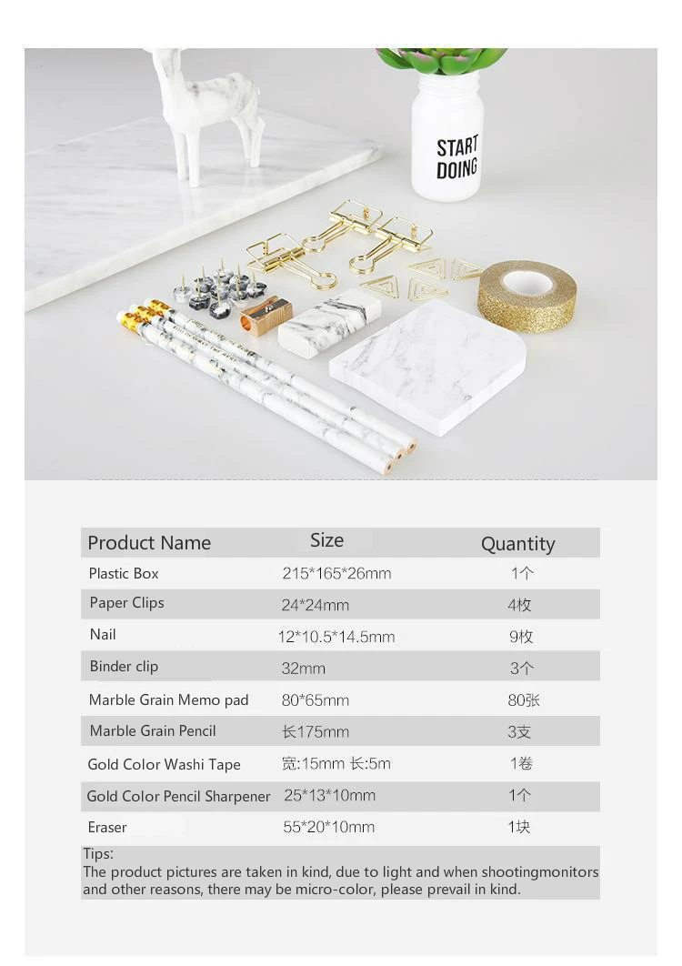 Никогда не мрамор зерна Канцелярские подарочный набор точилка для карандашей