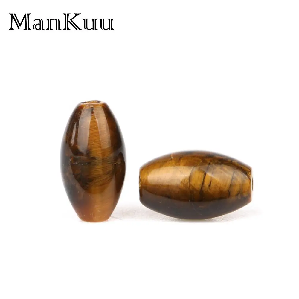 Овальные бусины в форме Тигрового Глаза Mankuu 6x10 мм маленькие из натурального