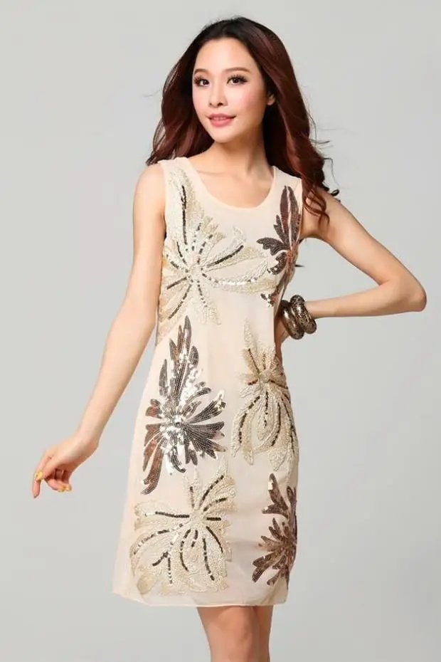 Летние платья женские модные вечерние с пайетками женское красивое платье |