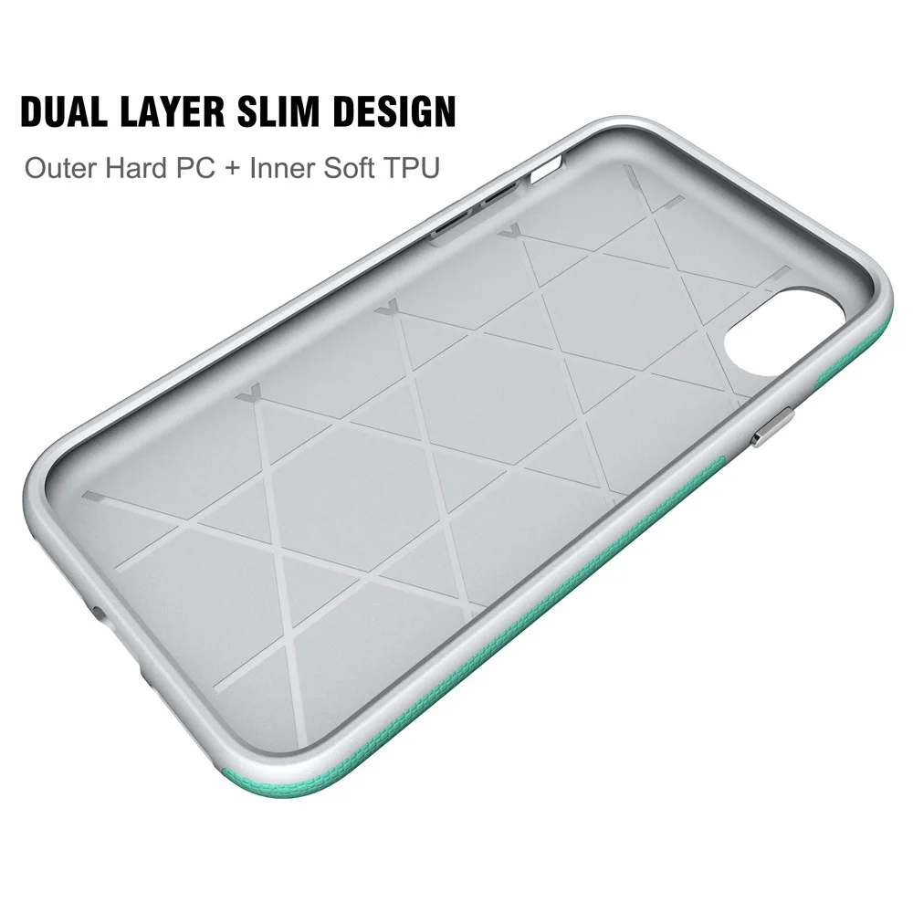 Pixpekoo для iphone х Чехол Двойной Слои Гибридный Heavy Duty матовая поверхность