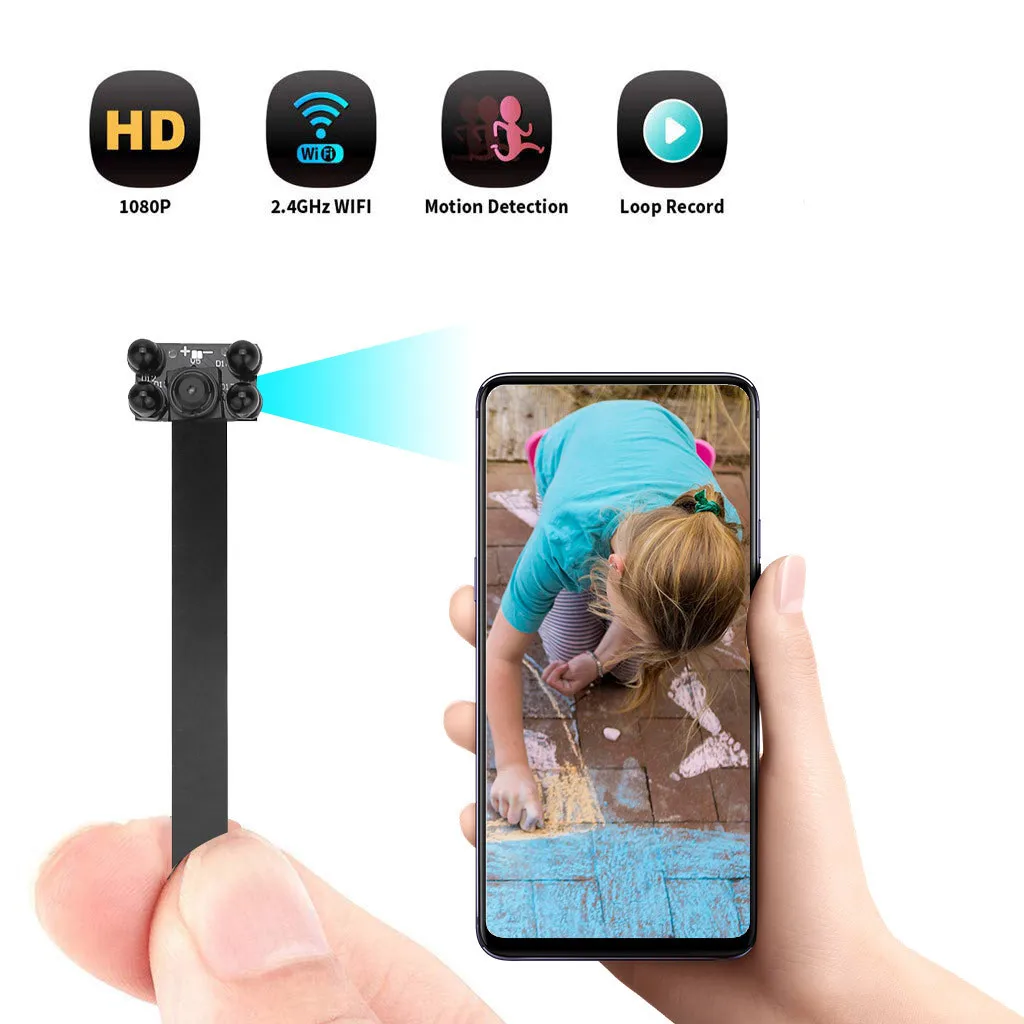 Black Мини wifi 1080P HD ip-камера безопасности беспроводной DIY модуль DV DVR NVR няня Micro Cam Домашняя безопасность Z527 - Цвет: Black