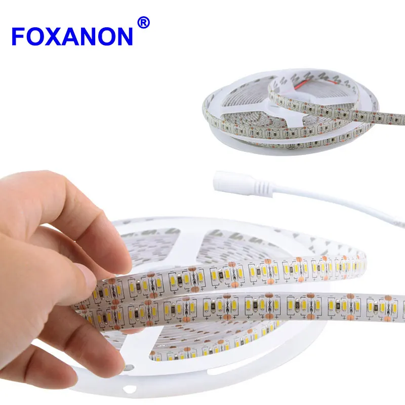 Суперъяркая Светодиодная лента 204 LED s /M 5M 3014 SMD DC 12V Водонепроницаемая гибкая