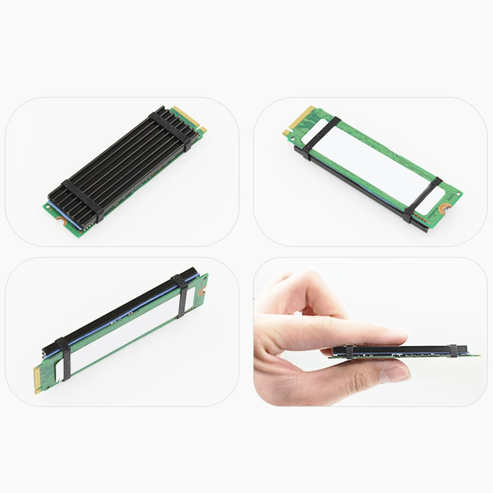 Новое поступление алюминиевый NVME NGFF M.2 2280 радиатор Теплопроводящий охлаждающий