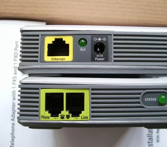 5 шт./лот хорошее качество разблокированный сетевой адаптер Linksys SPA3000 VoIP шлюз|voip