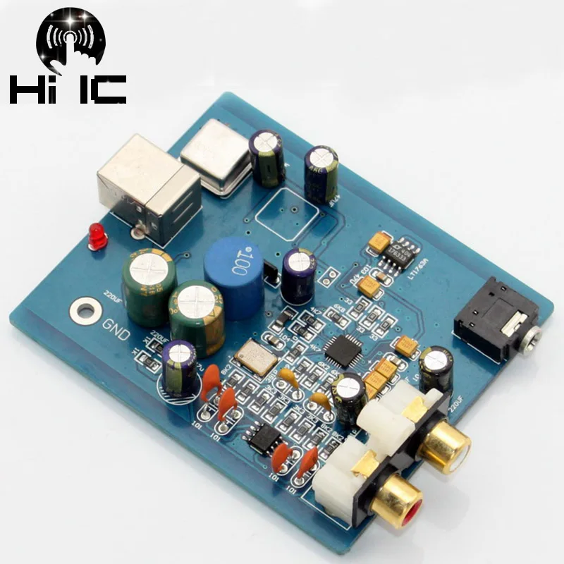 HIFI аудио ES9018K2M SA9023 USB DAC декодер плата внешняя звуковая карта поддержка 24 бит