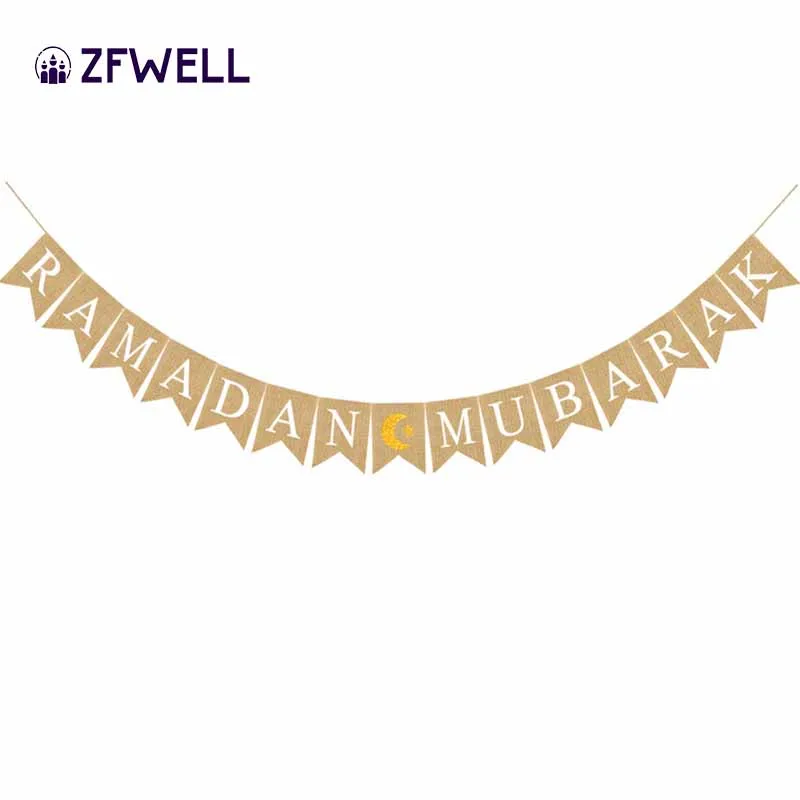 ZFWELL13 * 18 см Iftar праздничное украшение для вечеринки Потяните цветок баннер