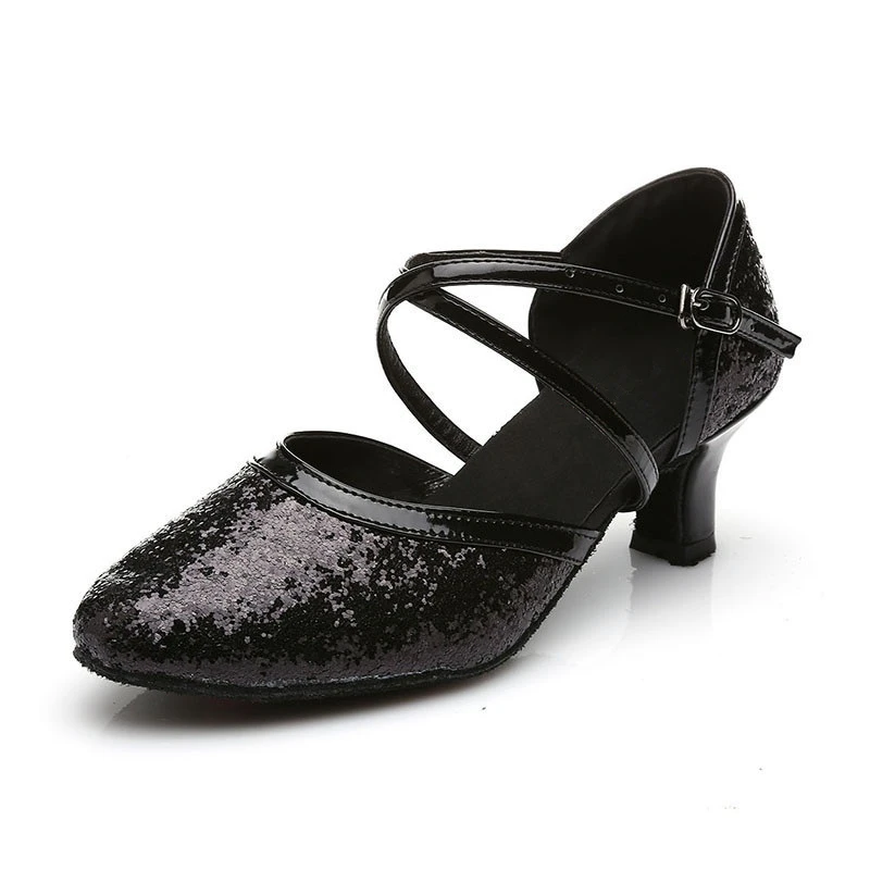 Новинка Женская обувь золотистого и серебристого цвета с блестками Обувь для