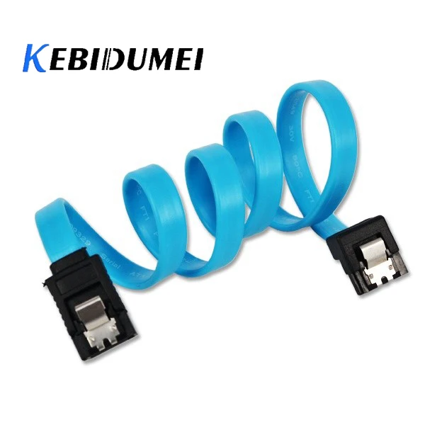 KEBIDUMEI высокоскоростной 6 Гбит/с 30 см 50 SATA 3 0 кабель прямой правый угол 7Pin к III