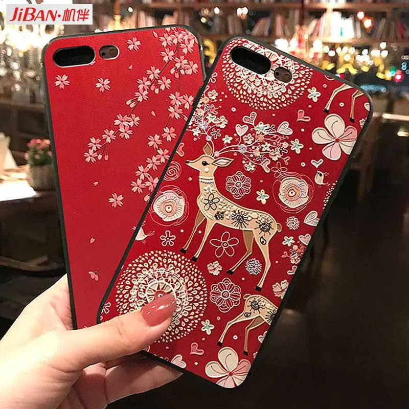 JIBAN For Honor 8x Cover Cartoon Rabbit Red Silicon Case Mate 20pro 20x 9 Huawei P10 Nova4 Nova3e 10 Magic2 |