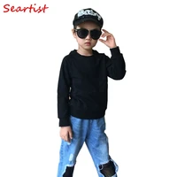 seartist baby boys girls unisex sweatshirt plain black gray outfit bebes sweater baby boy clothes t shirt 2022 new 25