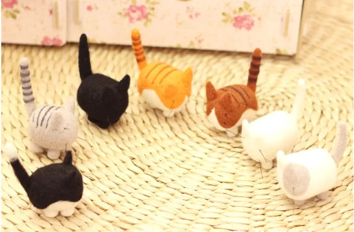 Милый Кот Шерсть Кружево комплект шерстяной много цветов швейная Needlecraft для