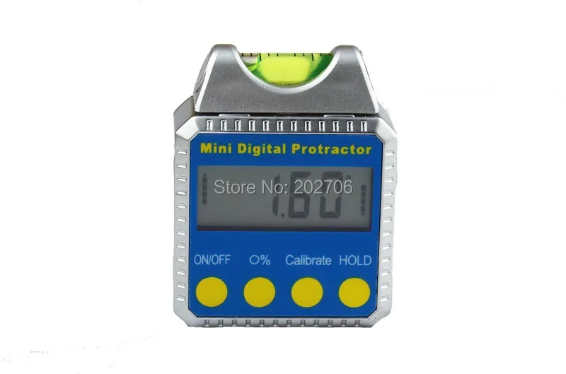 360 degree Mini Digital Inclinometer with bubble digital Protractor Bevel Box spirit angle meter | Инструменты