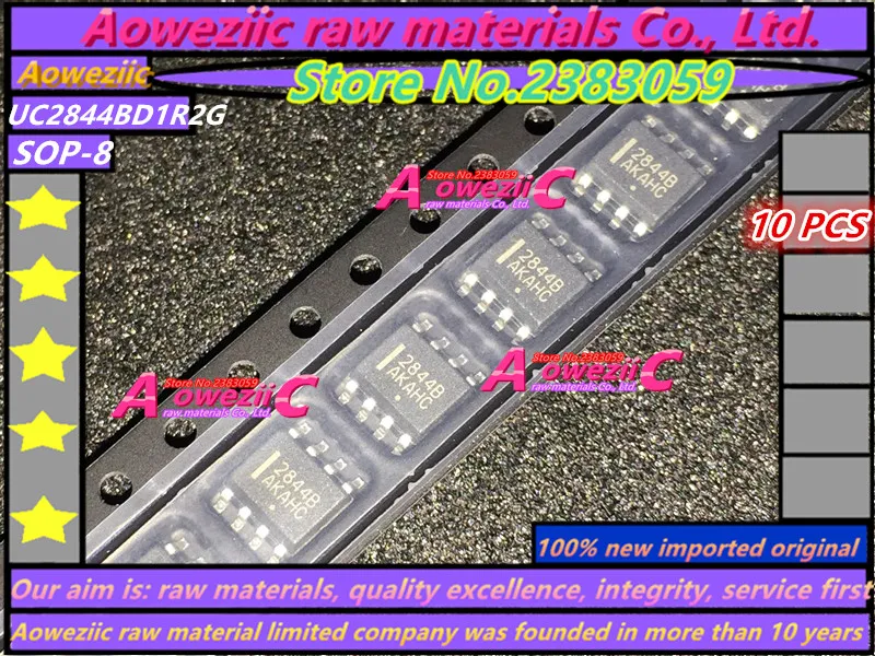 Aoweziic 2018 + 100 новый импортный оригинальный UC2844BNG UC2844BN DIP 8 UC2844BD1R2G UC2844B 2844B SOP
