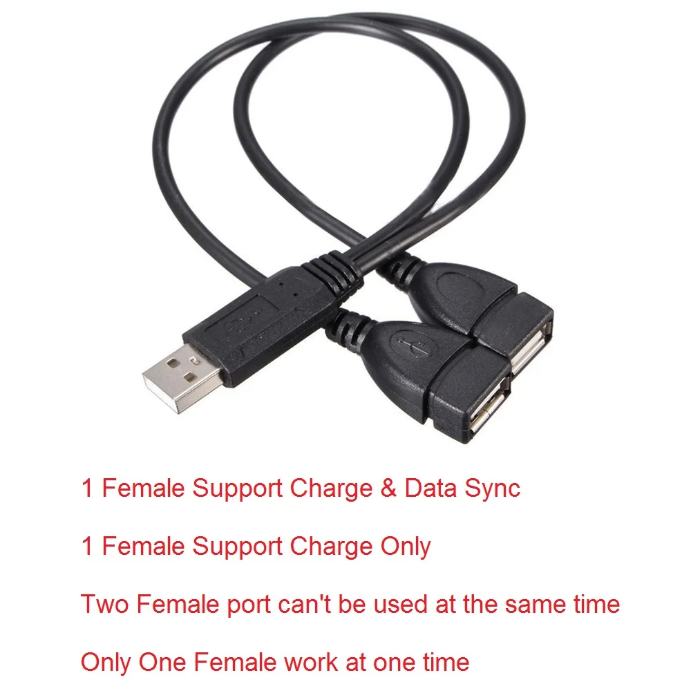 USB 2,0 A папа-2 двойной USB гнездовой разъем Y разветвитель для зарядки и синхронизации данных USB кабель удлинитель USB разветвитель адаптер Усилитель